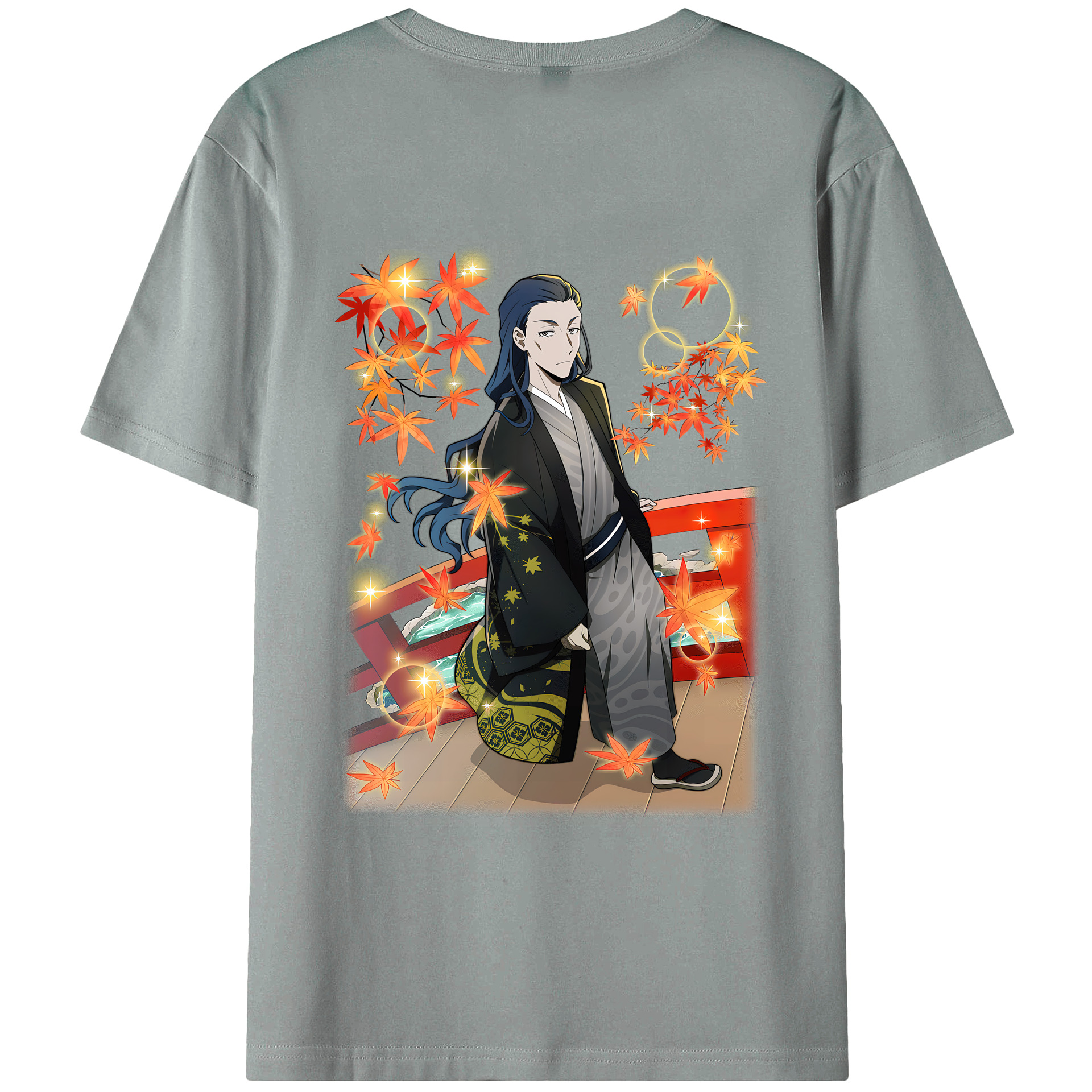 （画像用） 文豪ストレイドッグス Bungo Stray Dogs 綿100％ メンズ半袖Tシャツ（バックプリント） 通気性